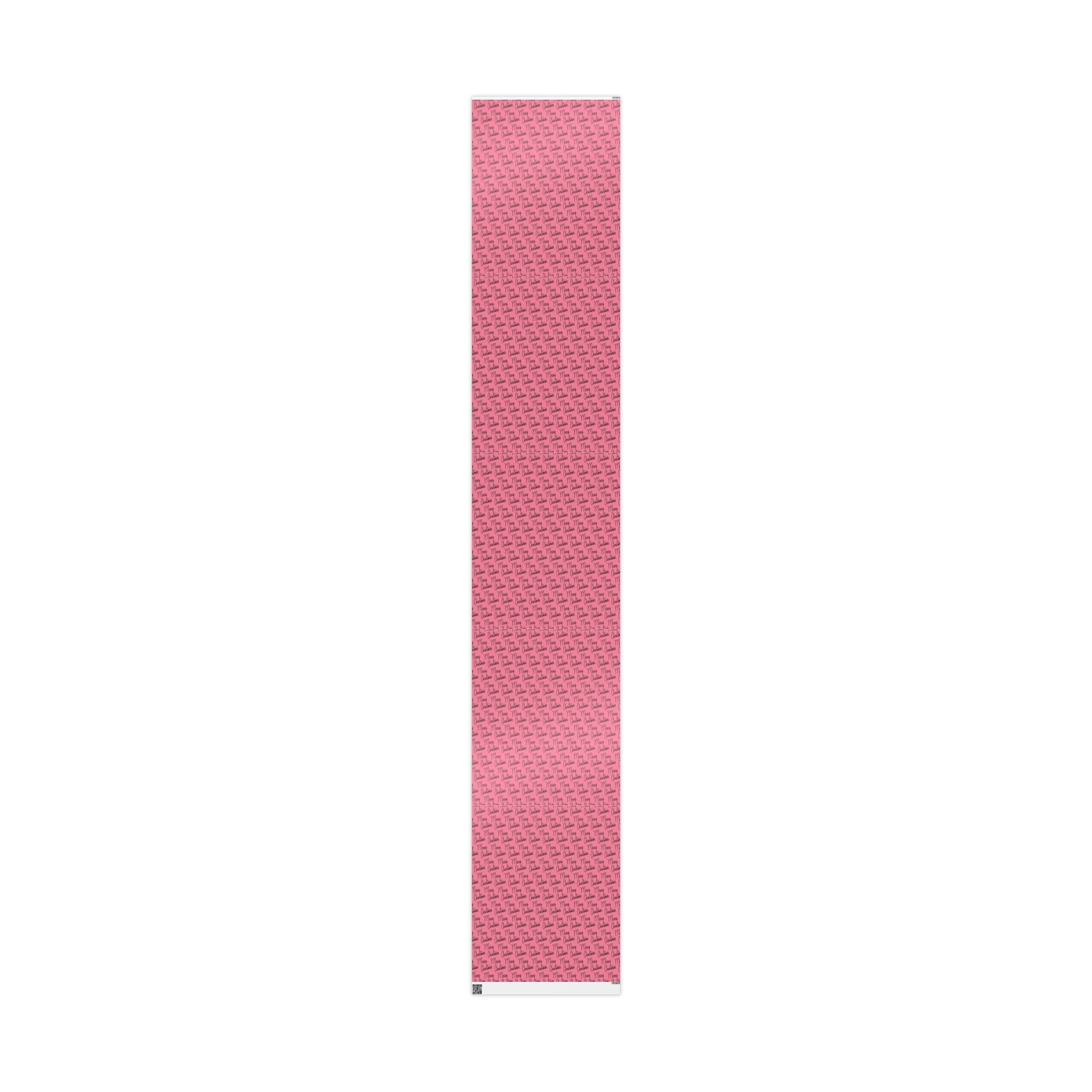 Merry Christmas Pink Mid Century Retro Christmas Print Holiday Gift Wrap Paper - Glossy Or Matte