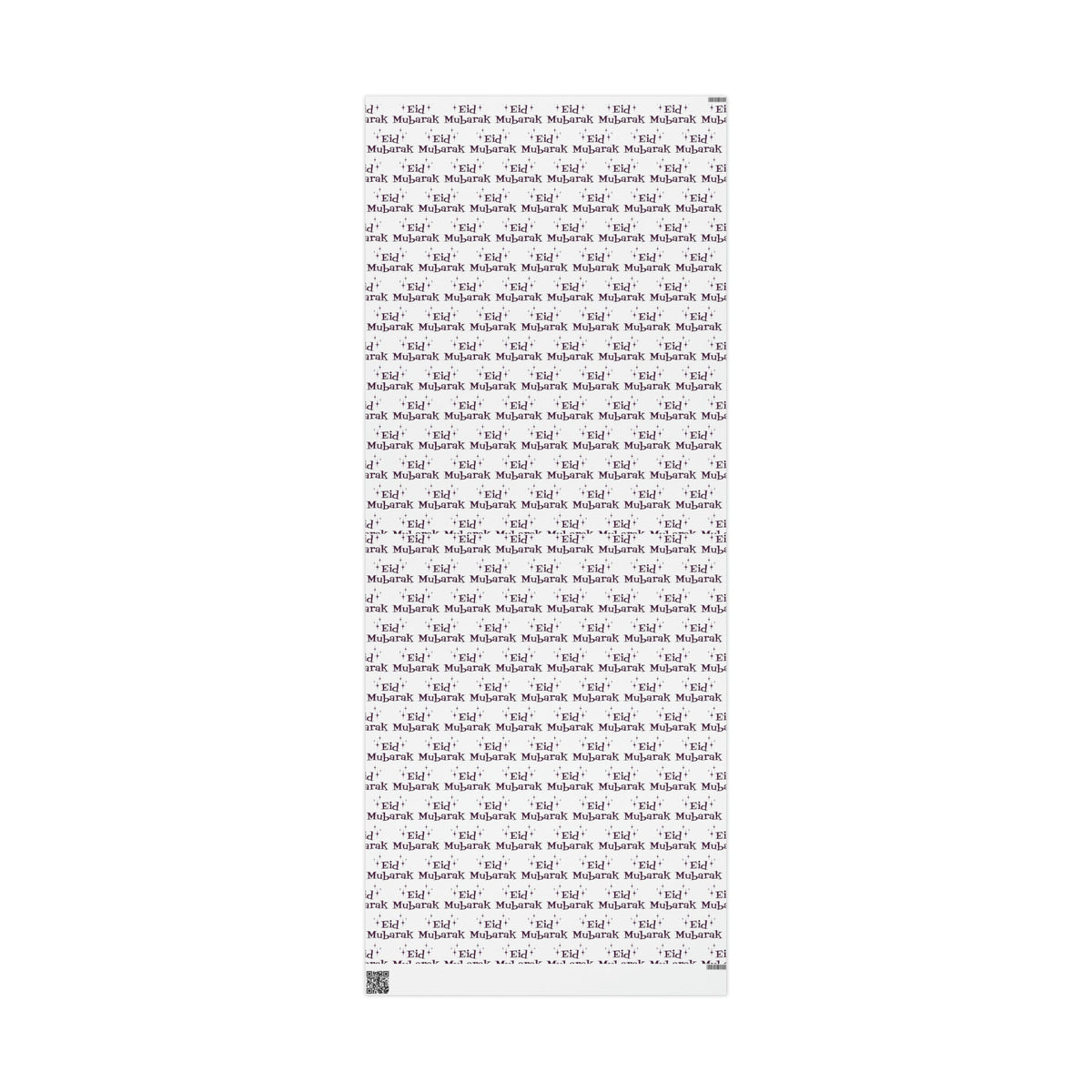 Eid Mubarak Atomic Mid Century Retro Style Holiday Gift Wrap Paper - Glossy Or Matte