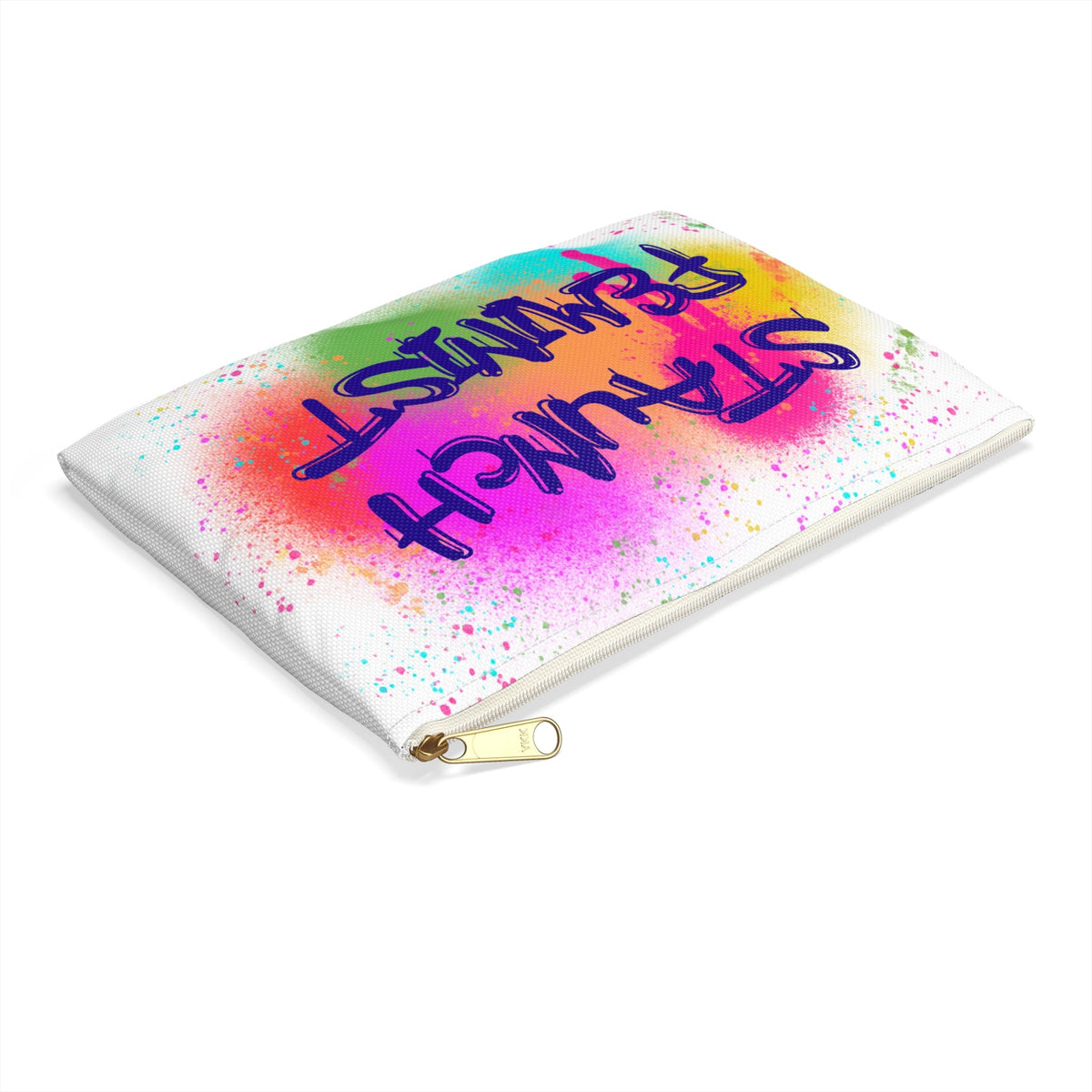Staunch Feminist Graffiti Polyester Accessory Pouch Travel Bag