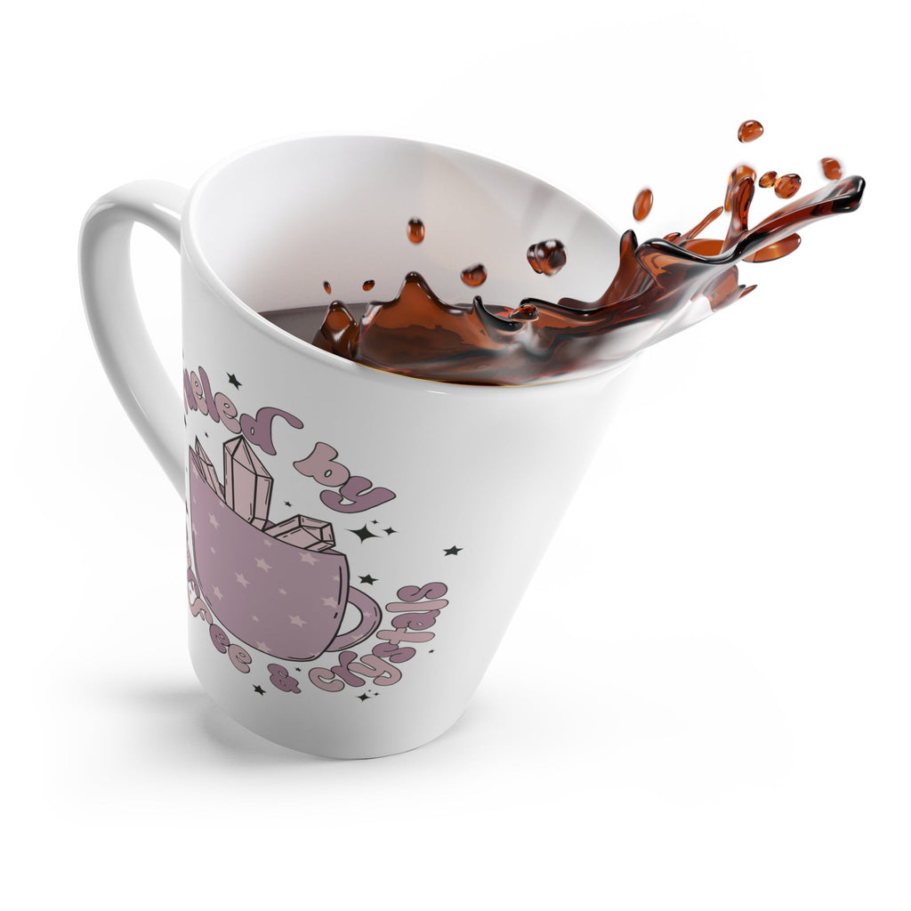 Fueled By Coffee And Crystals Celestial Latte Mug