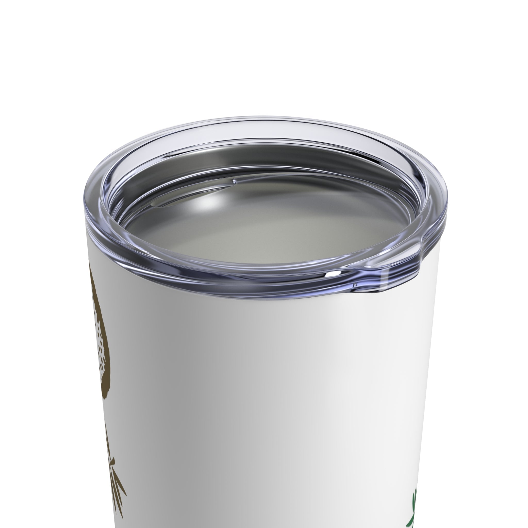 Christmas Candle Holly 50s Mid Century Retro Christmas Print Stainless Steel Tumbler 10oz