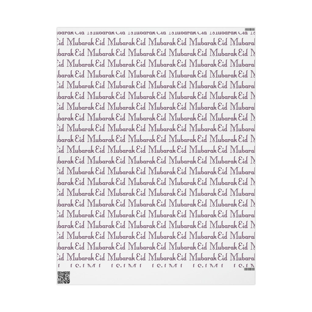 Eid Mubarak Holiday Gift Wrap Paper - Glossy Or Matte