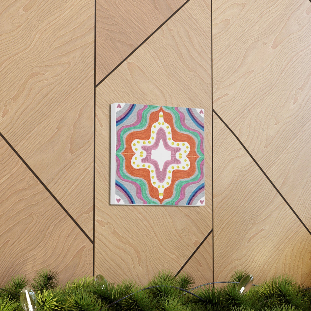 Love Frequency 2 Mosaic Caden Caraco Canvas Gallery Wrap