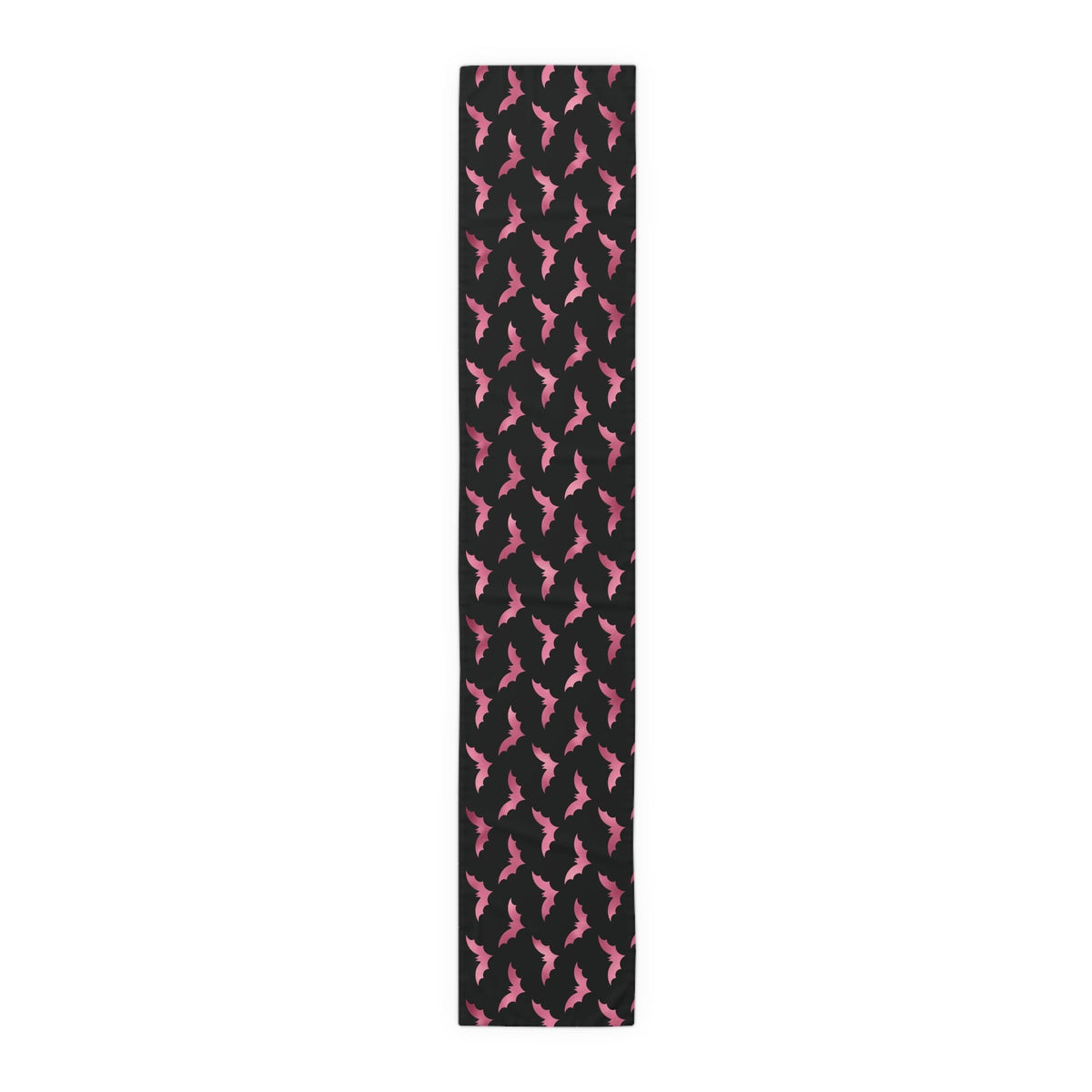Pink Bats Halloween Decor Cotton Poly Table Runner