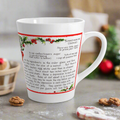 Scandinavian Cookies Vintage Christmas Recipe Latte Coffee Mug