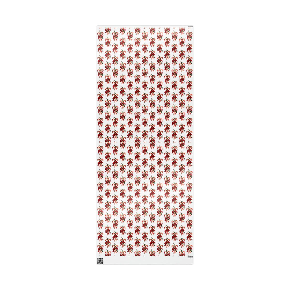 Retro Candy Canes Mid Century Retro Christmas Print Holiday Gift Wrap Paper - Glossy Or Matte