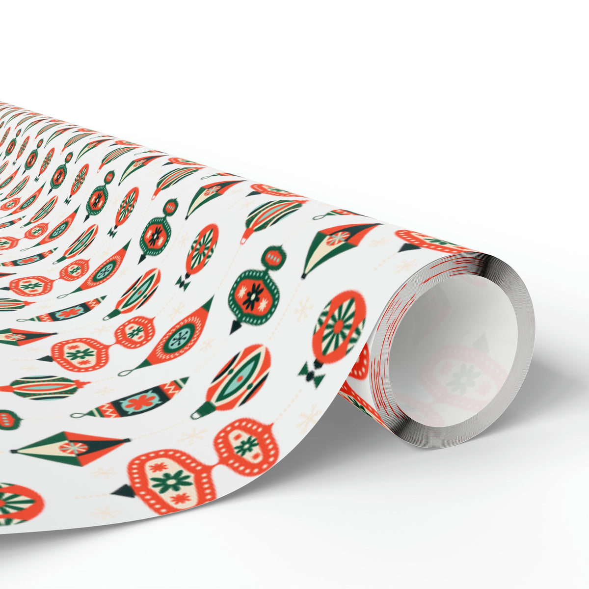 Atomic Retro Christmas Ornaments Atomic Retro Style Christmas Holiday Gift Wrap Paper - Glossy Or Matte