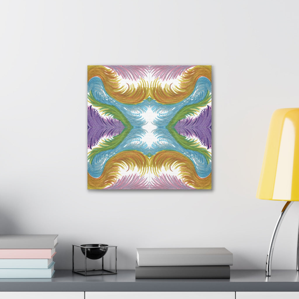 Lyran Feathers Variation 2 Caden Caraco Canvas Gallery Wrap