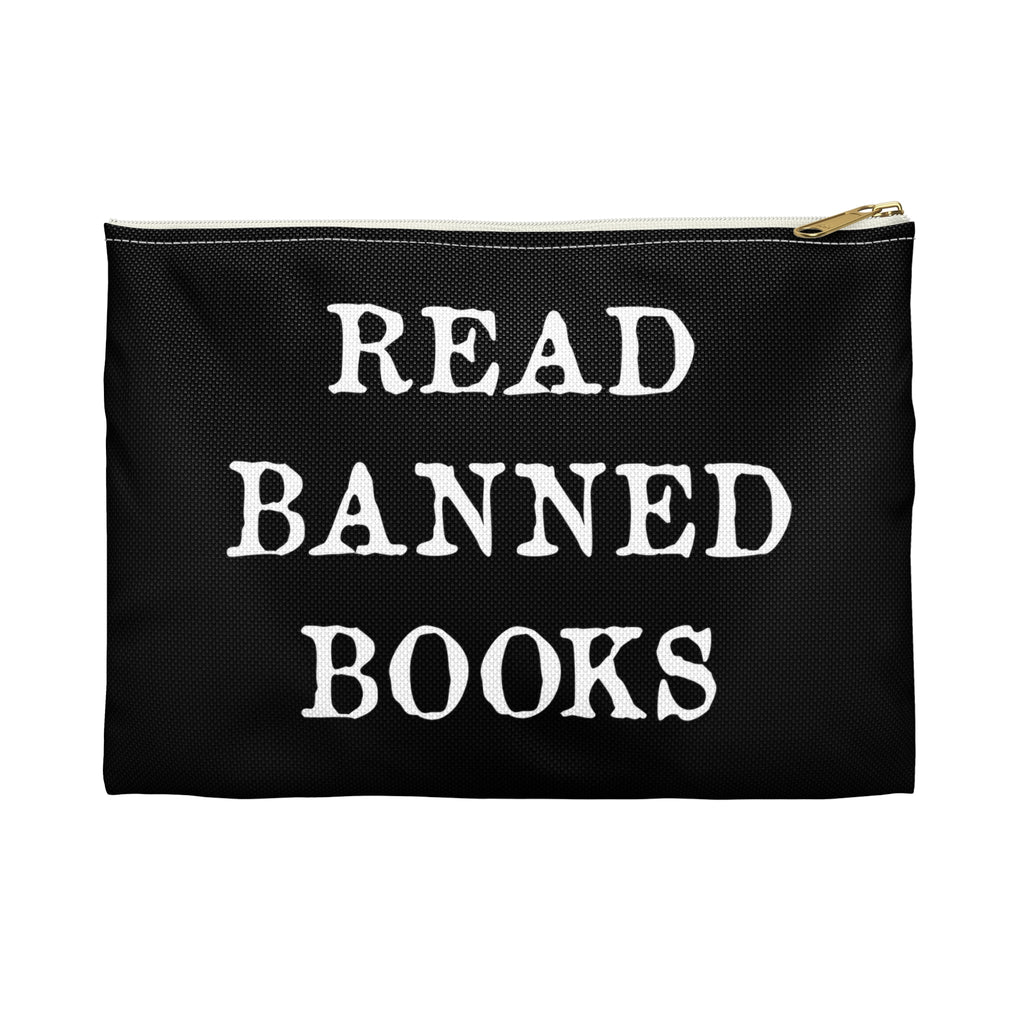 Read Banned Books Polyester Accessory Pouch Travel Bag