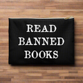 Read Banned Books Polyester Accessory Pouch Travel Bag