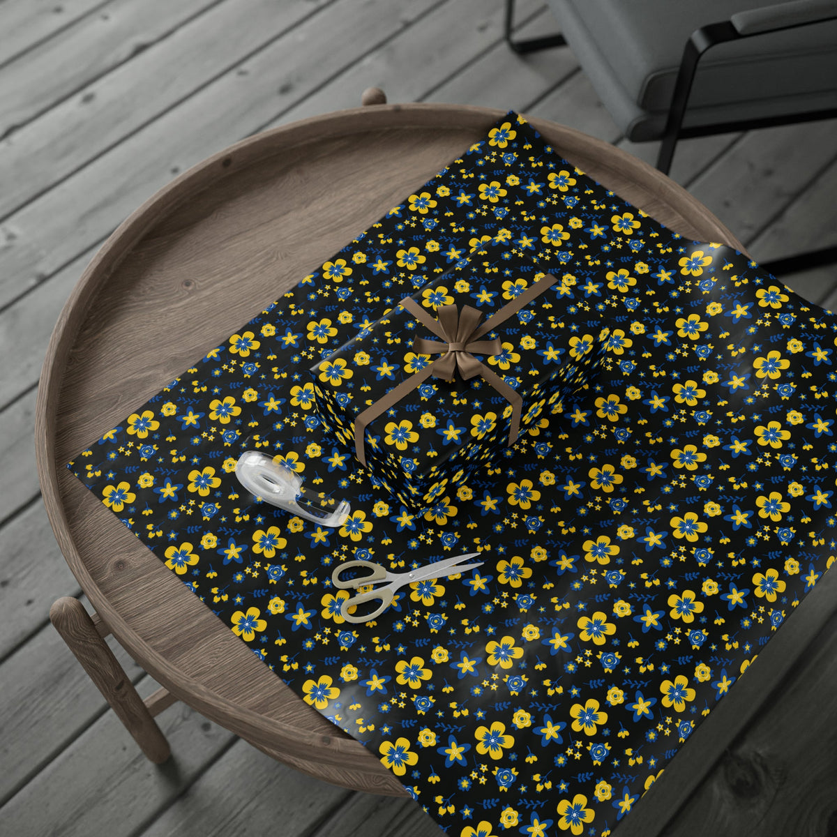 Ukranian Country Flowers Spring Holiday Gift Wrap Paper - Glossy Or Matte