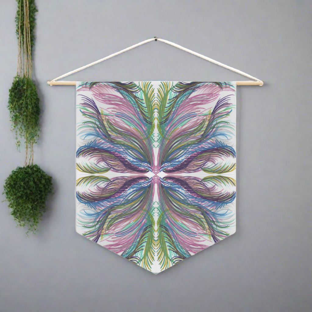 Lyran Palm Butterfly Caden Caraco Art Print Wall Hanging Banner Flag