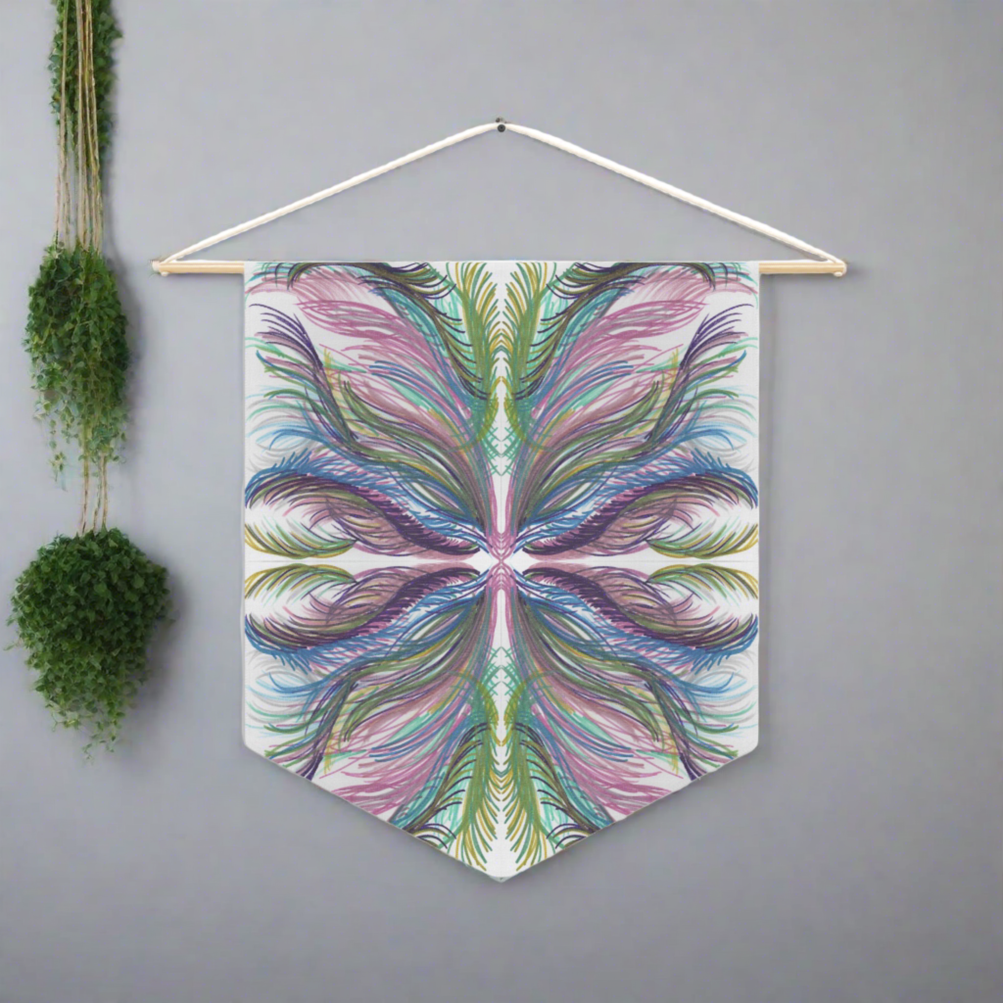 Lyran Palm Butterfly Caden Caraco Art Print Wall Hanging Banner Flag