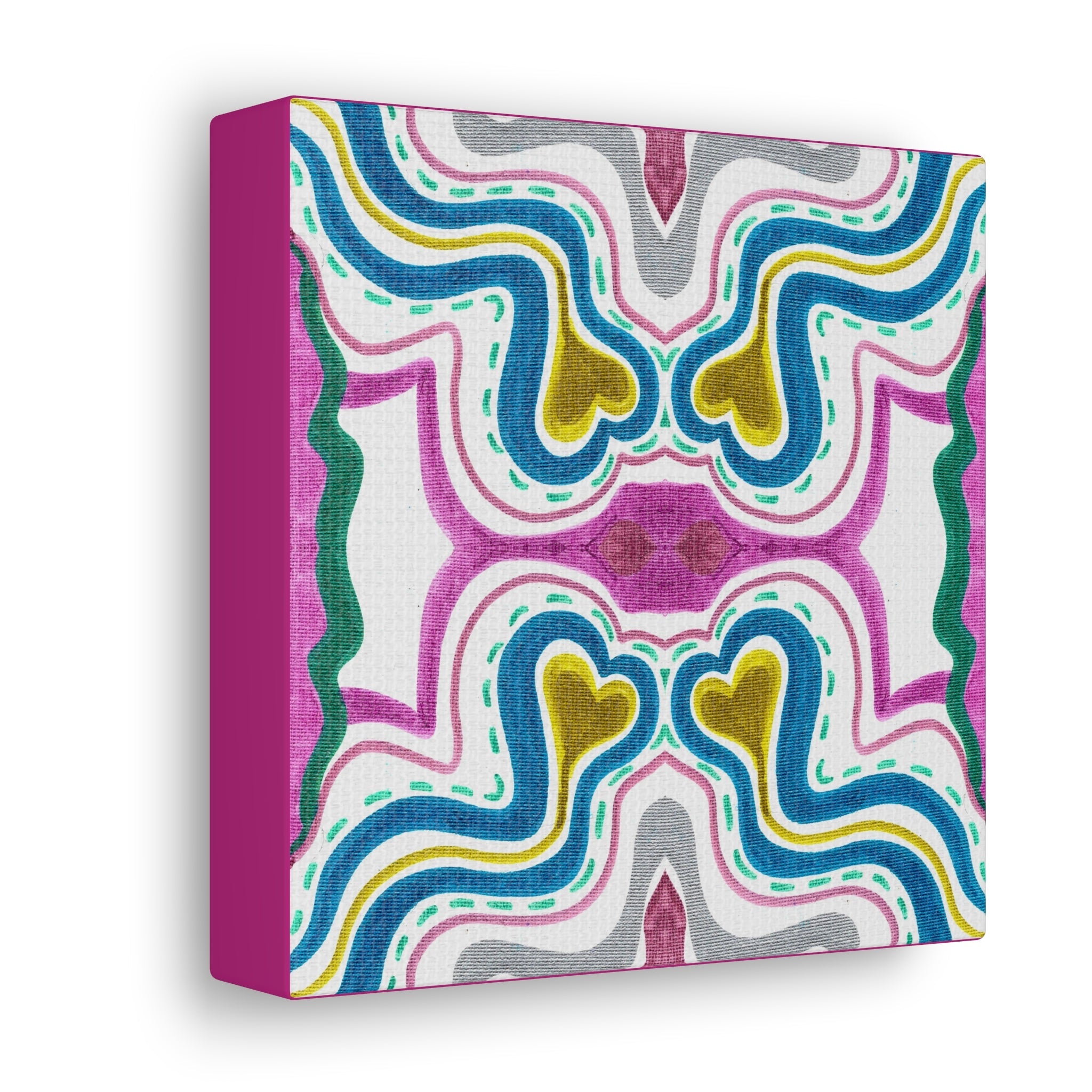 Love Frequency 2 Variation 1 Mosaic Caden Caraco Canvas Gallery Wrap