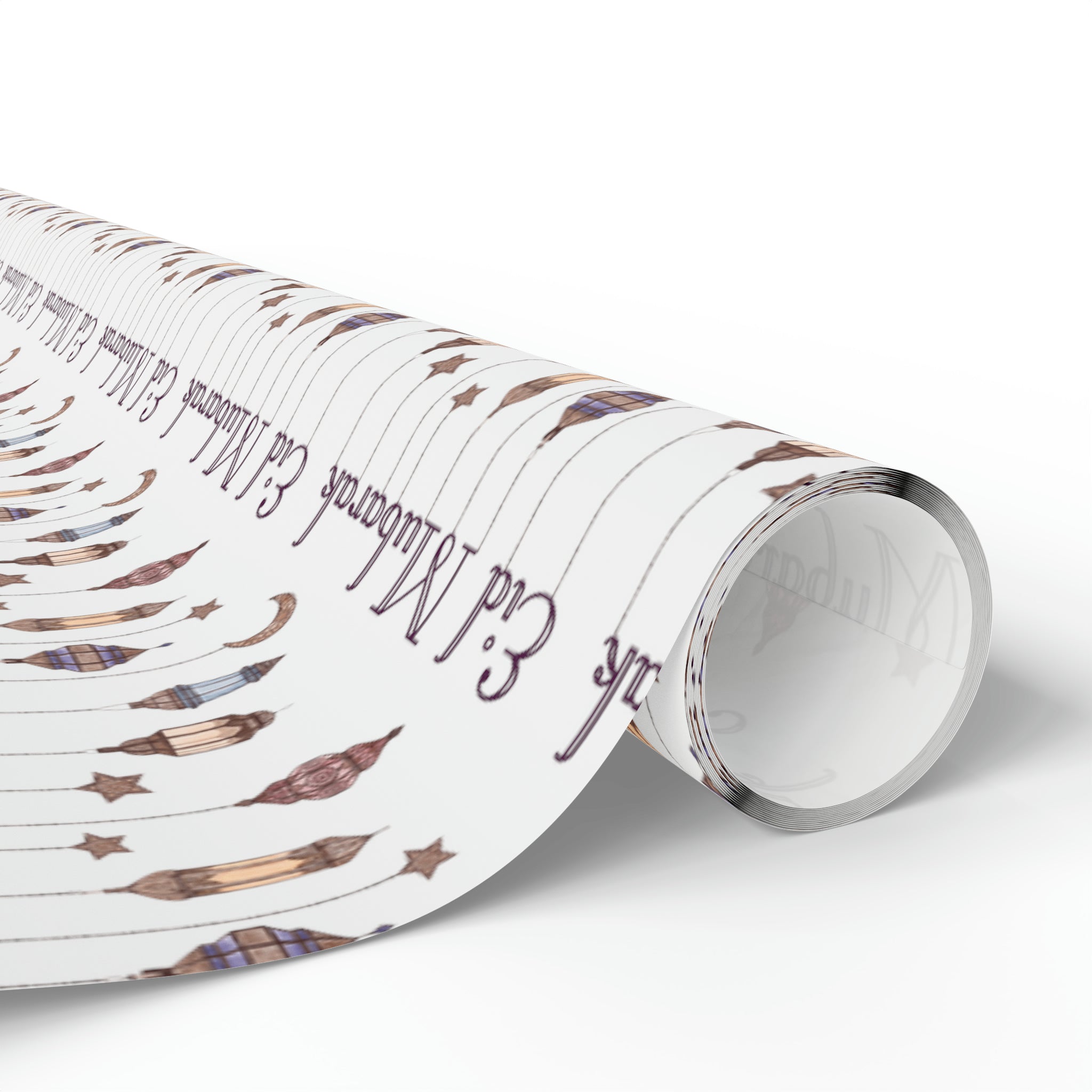 Eid Mubarak Festival Arabic Lanterns Holiday Holiday Gift Wrap Paper - Glossy Or Matte