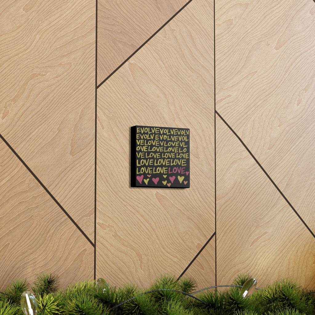 Evolveevlovelove Gold Caden Caraco Canvas Gallery Wrap - Evolve Into Love Collection
