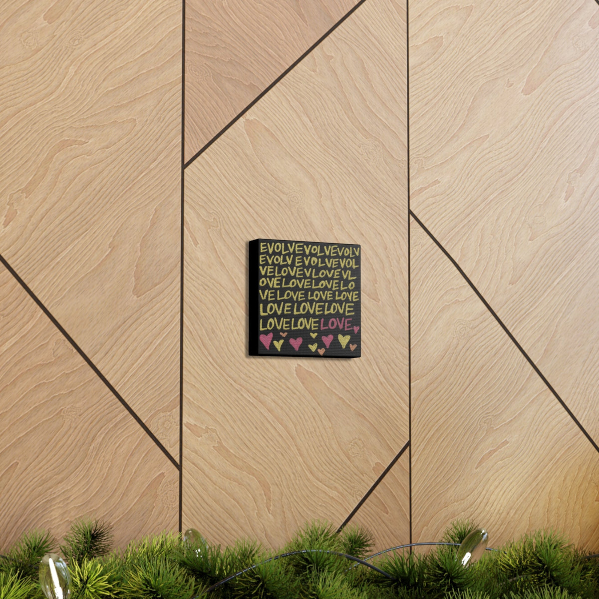 Evolveevlovelove Gold Caden Caraco Canvas Gallery Wrap - Evolve Into Love Collection