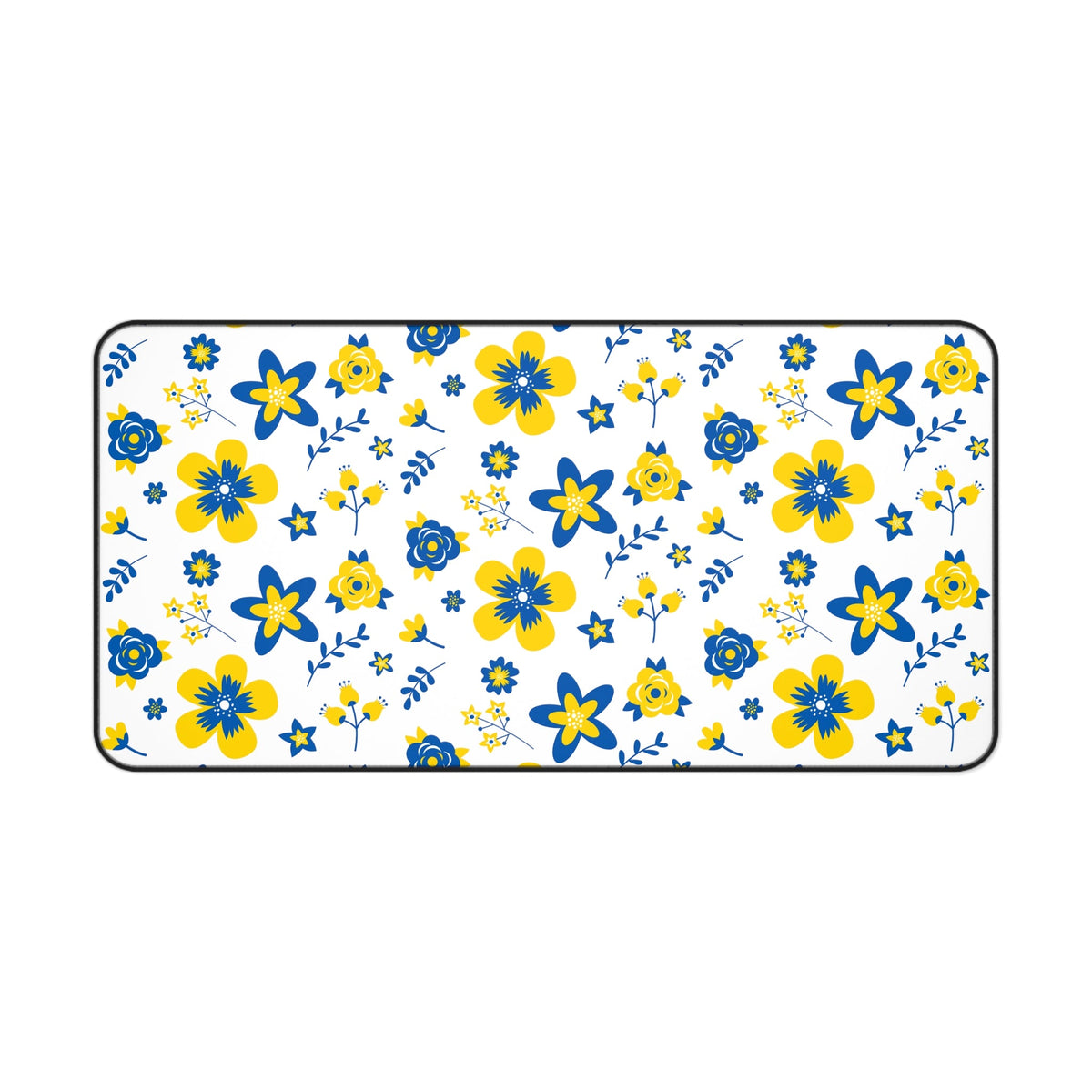Ukranian Country Flowers Floral Desk Mat - 3 size options