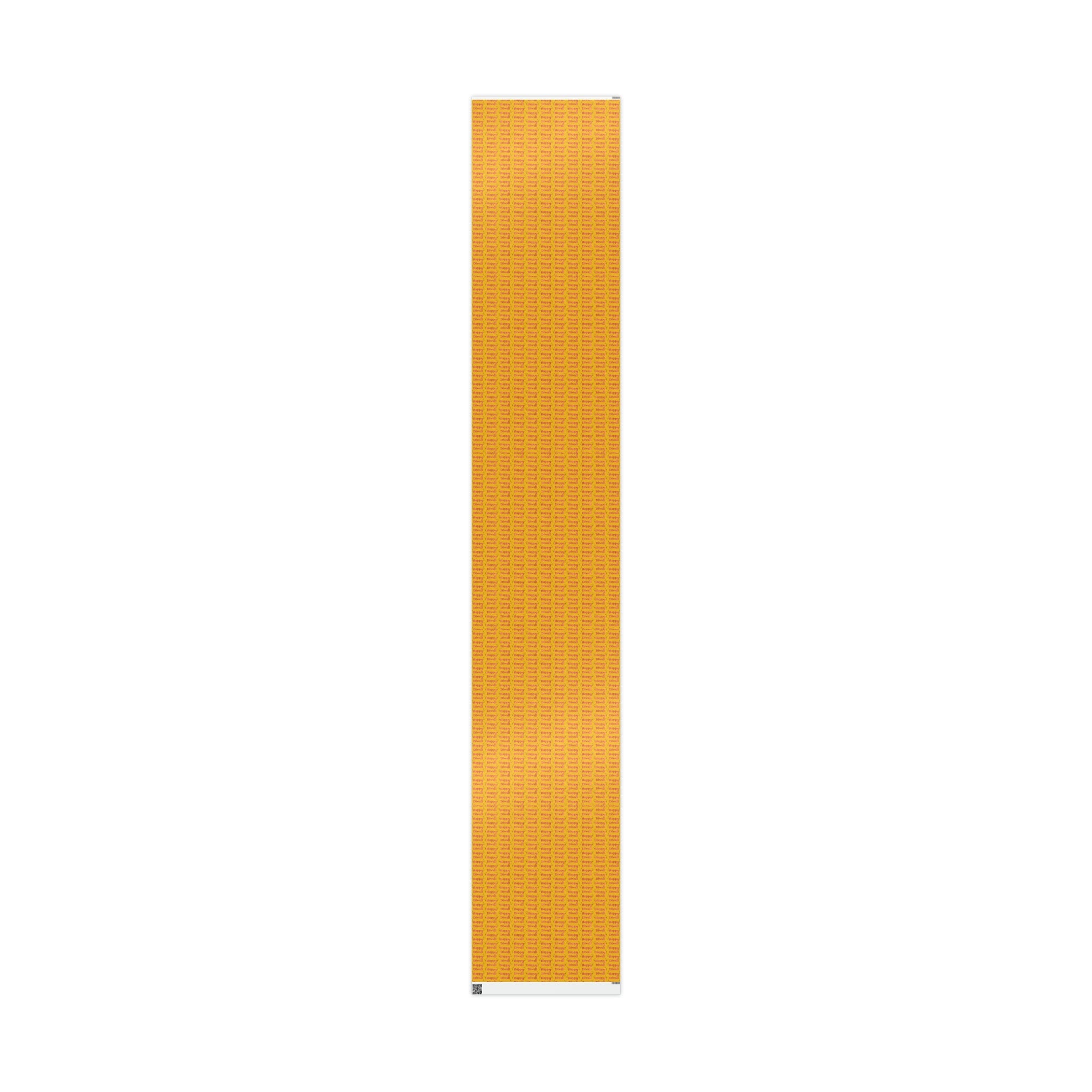 Happy Diwali Starburst Atomic Mid Century Retro Style Holiday Gift Wrap Paper - Glossy Or Matte