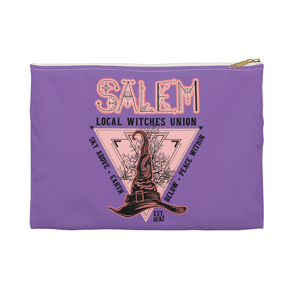 Salem Local Witches Union Retro Print Polyester Accessory Pouch Travel Bag