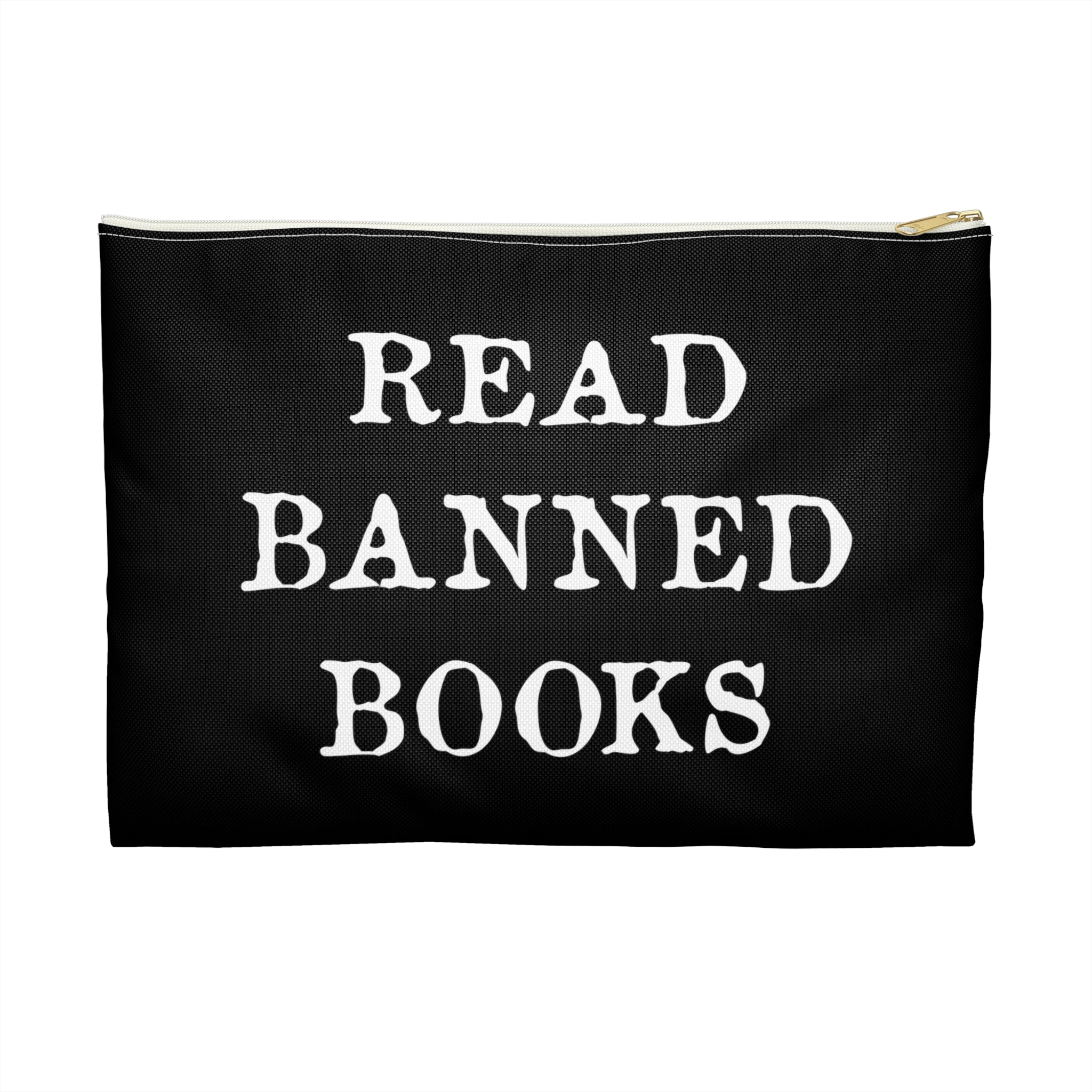Read Banned Books Polyester Accessory Pouch Travel Bag