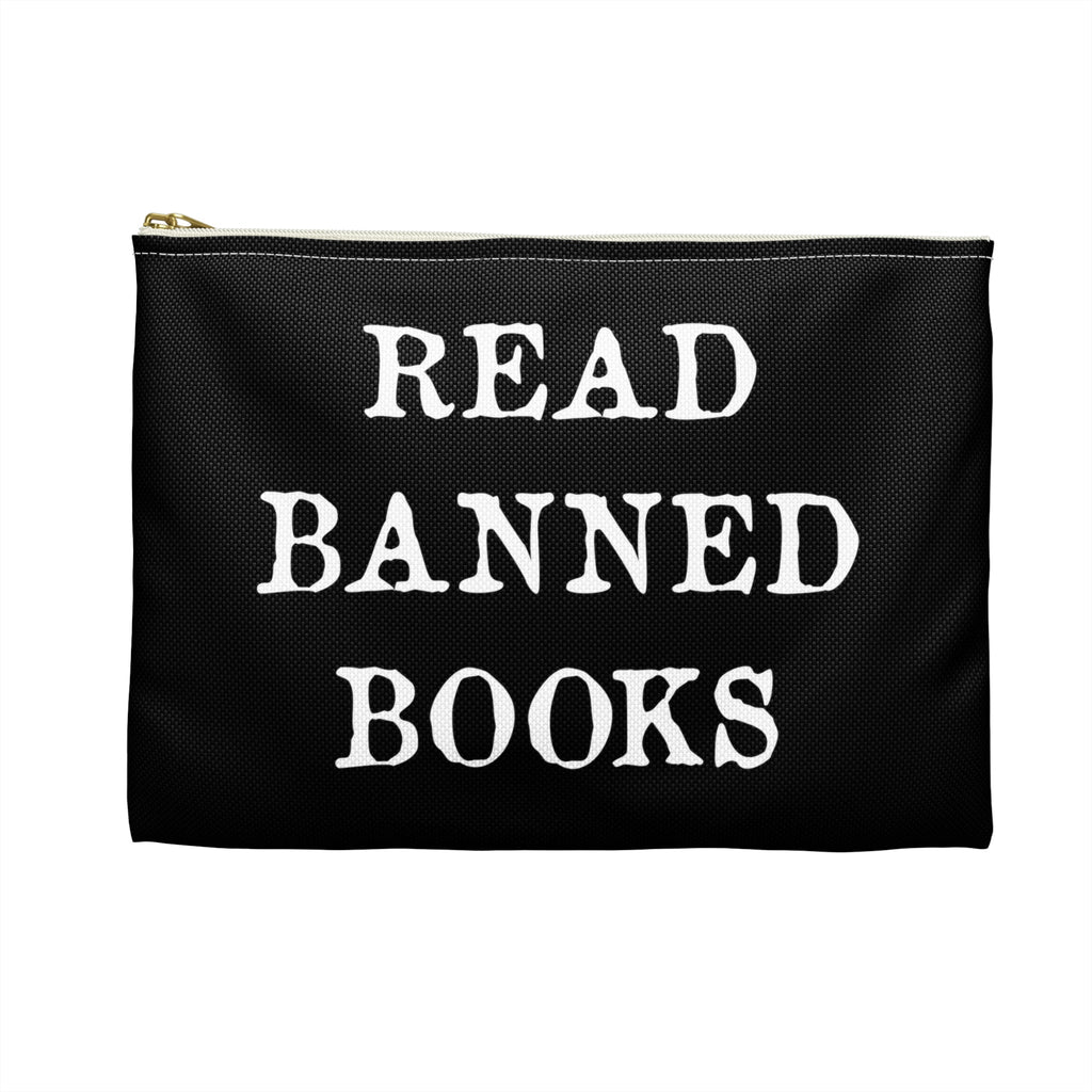 Read Banned Books Polyester Accessory Pouch Travel Bag