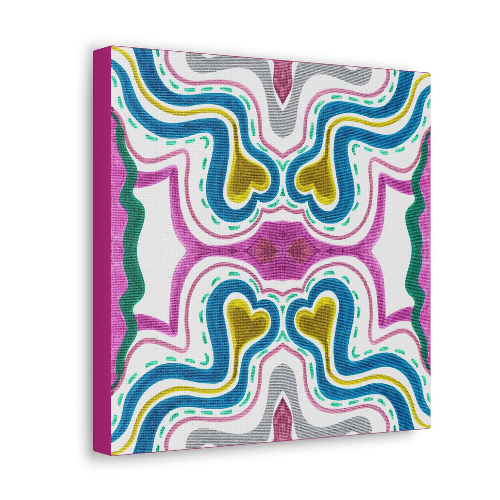 Love Frequency 2 Variation 1 Mosaic Caden Caraco Canvas Gallery Wrap