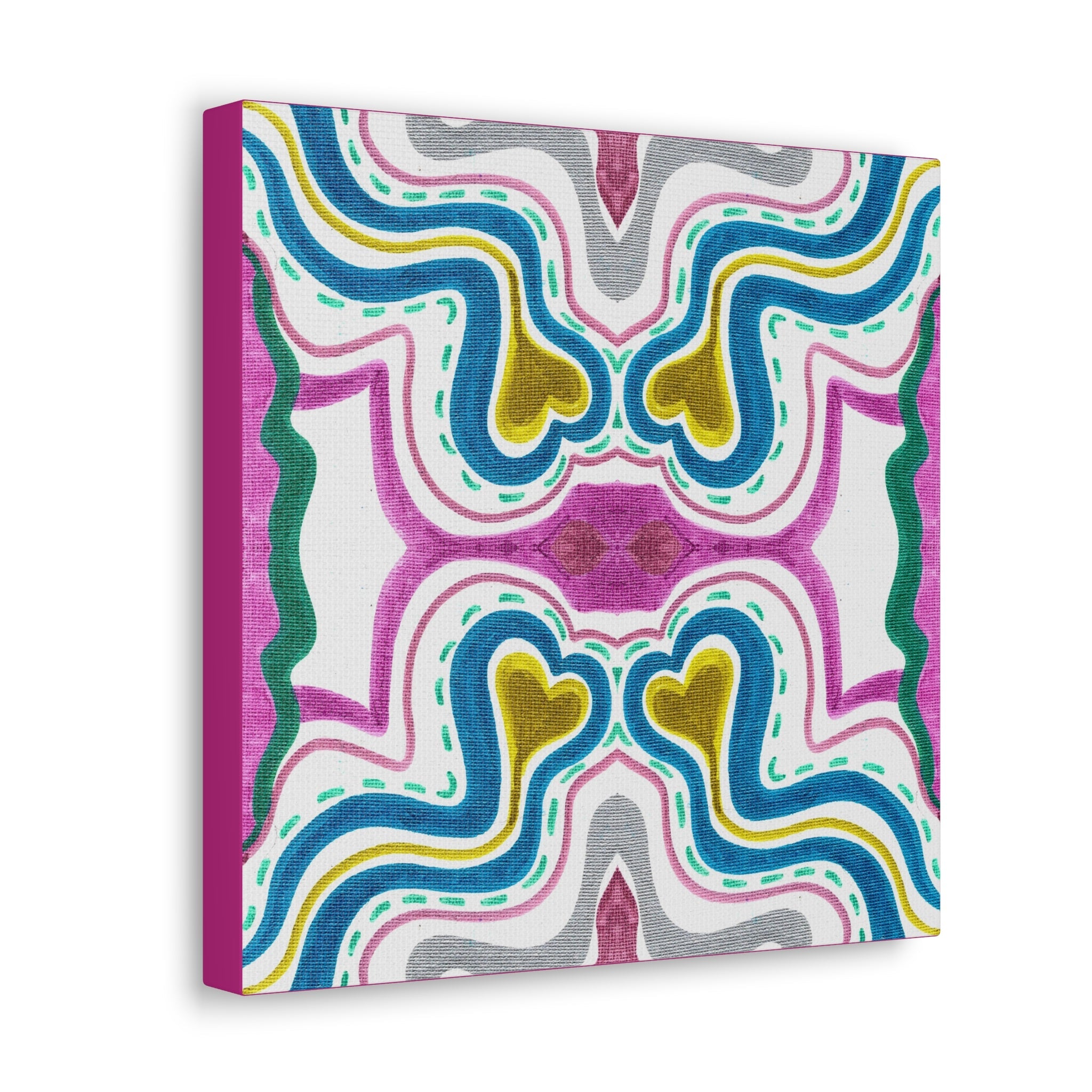 Love Frequency 2 Variation 1 Mosaic Caden Caraco Canvas Gallery Wrap