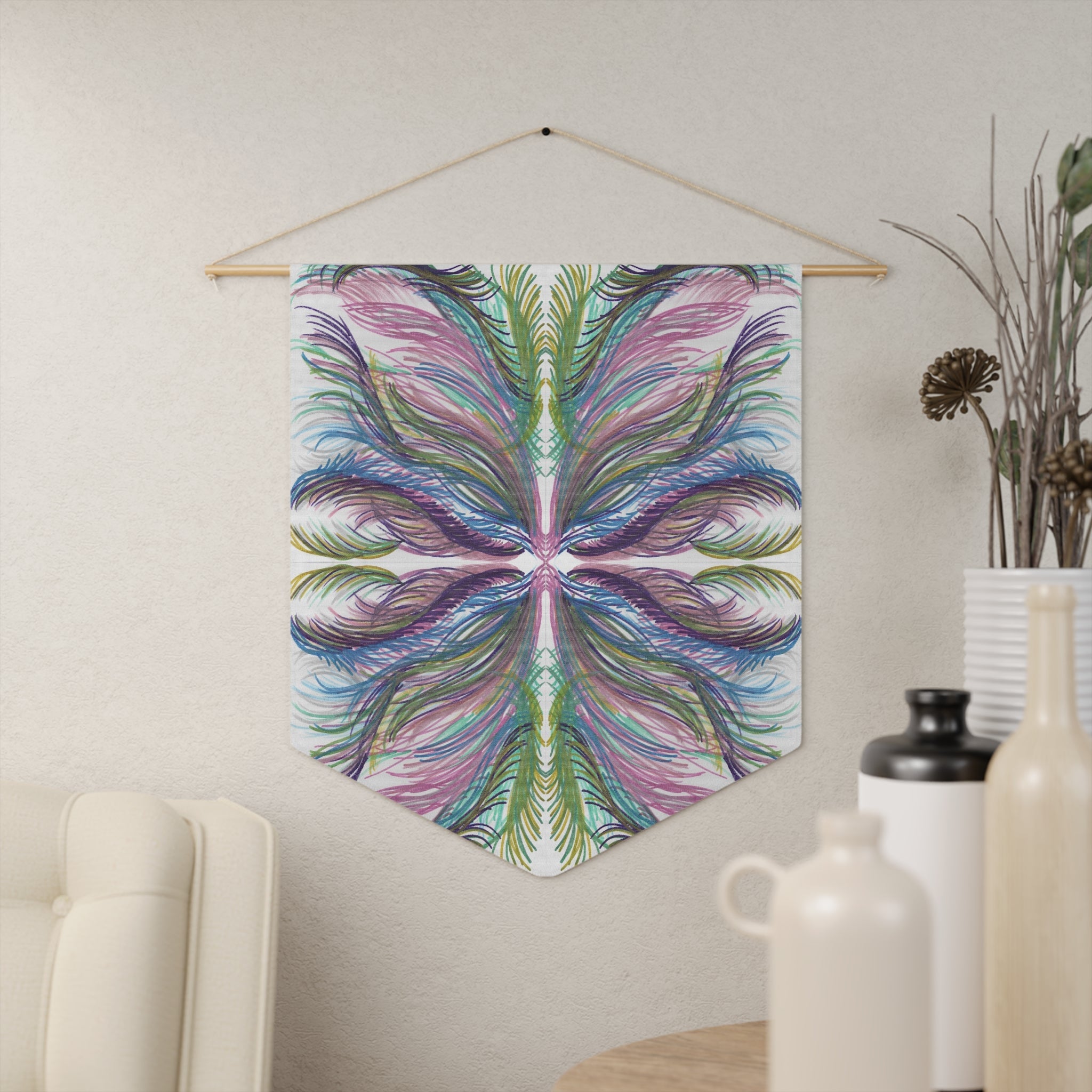 Lyran Palm Butterfly Caden Caraco Art Print Wall Hanging Banner Flag