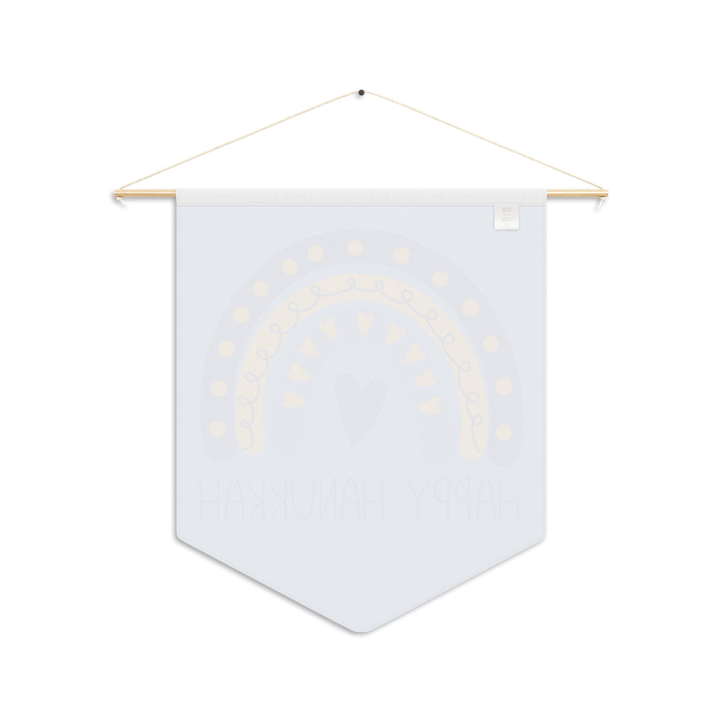 Happy Hanukkah Blue Wall Hanging Banner Flag