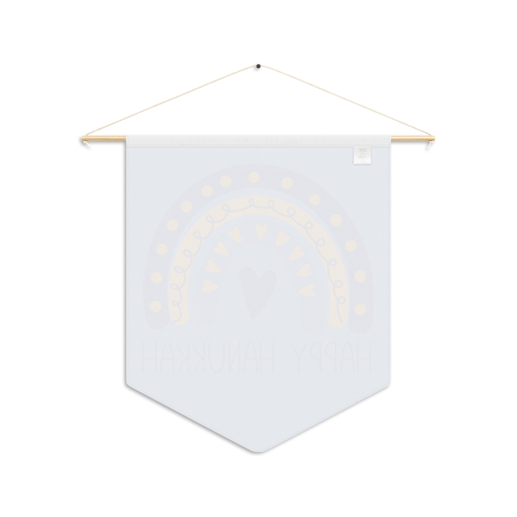 Happy Hanukkah Blue Wall Hanging Banner Flag
