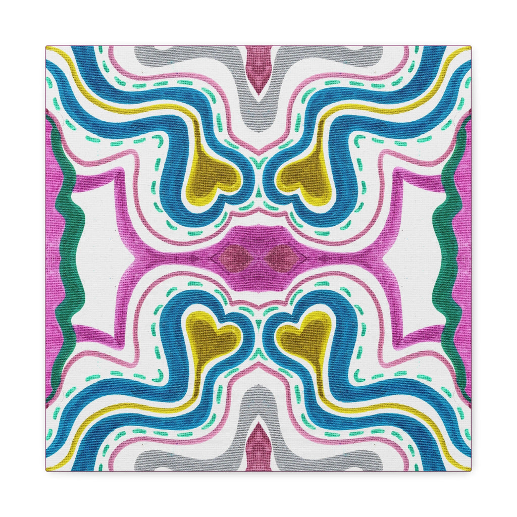 Love Frequency 2 Variation 1 Mosaic Caden Caraco Canvas Gallery Wrap