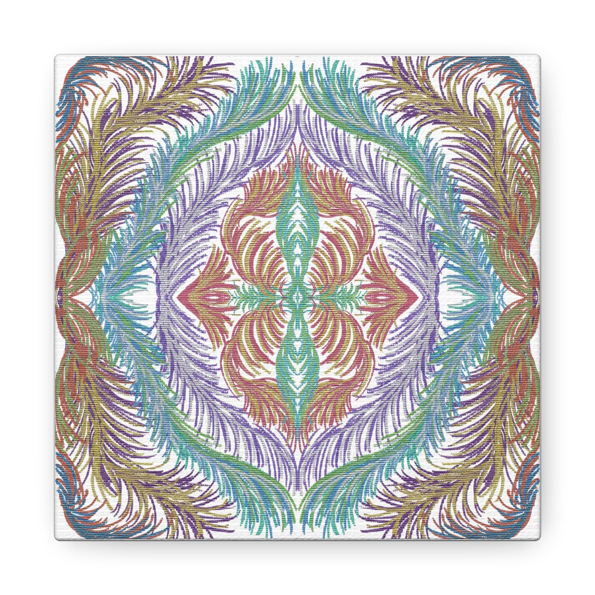 Space Feathers Variation 3 Caden Caraco Canvas Gallery Wrap