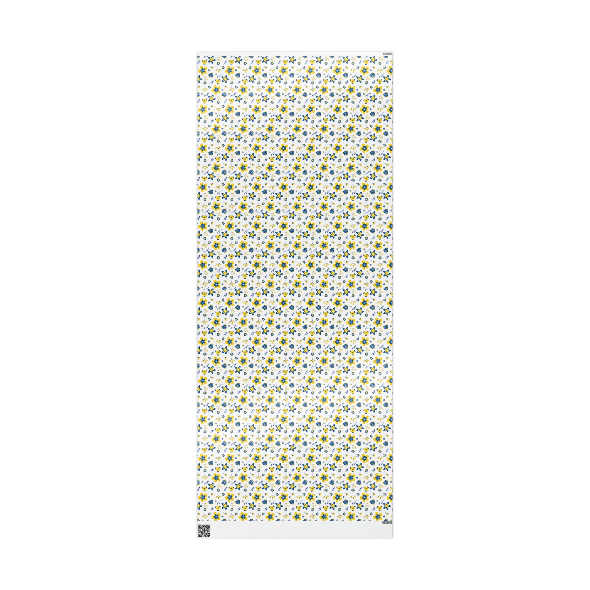 Ukranian Country Flowers Spring Holiday Gift Wrap Paper - Glossy Or Matte