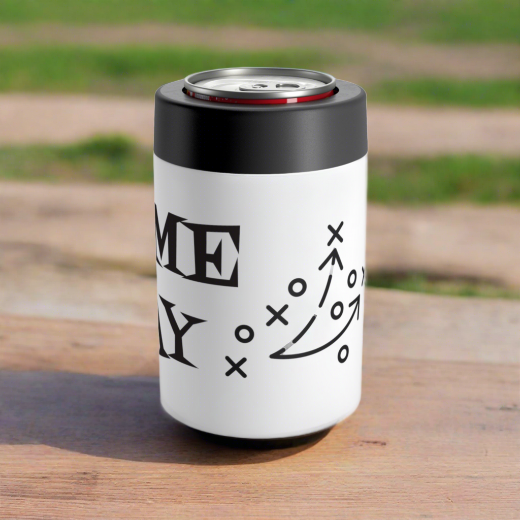 Atomic Retro Game Day Stainless Steel Can and Bottle Holder