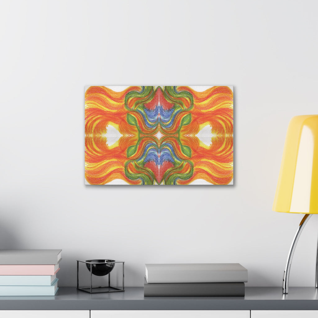 "Ventricular Flames" Caden Caraco Canvas Wrap