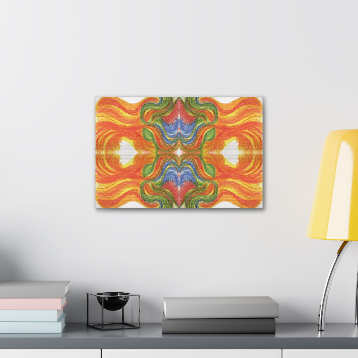 "Ventricular Flames" Caden Caraco Canvas Wrap