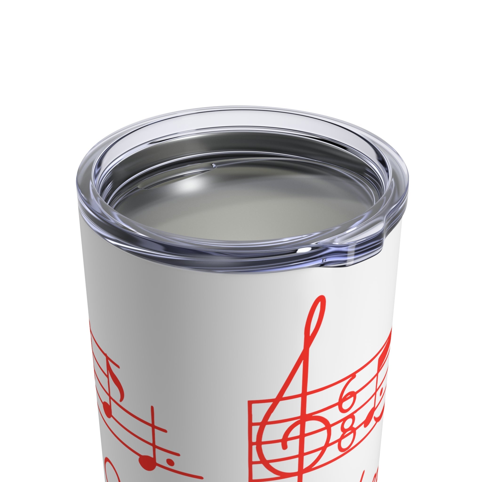 Silent Night Music 50s Mid Century Retro Christmas Print Stainless Steel Tumbler 10oz
