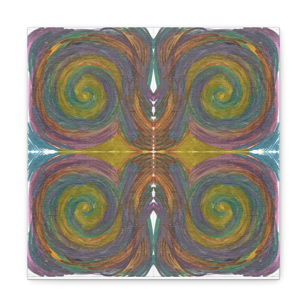 Solar Spirals Mosaic Caden Caraco Canvas Gallery Wrap