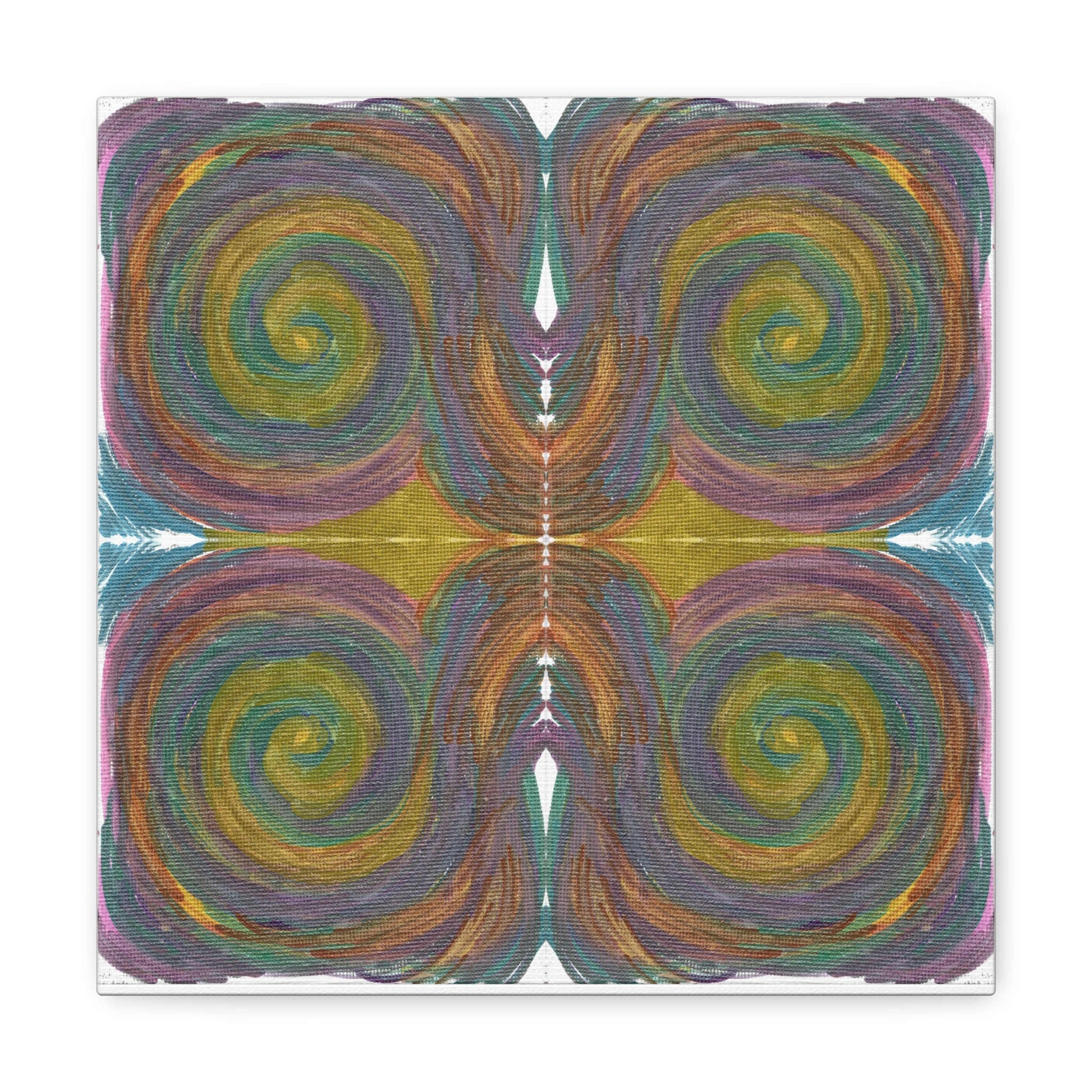 Solar Spirals Mosaic Caden Caraco Canvas Gallery Wrap