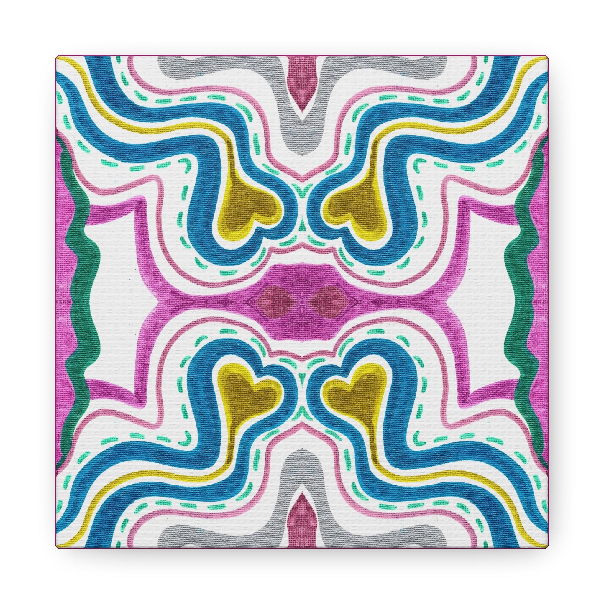 Love Frequency 2 Variation 1 Mosaic Caden Caraco Canvas Gallery Wrap