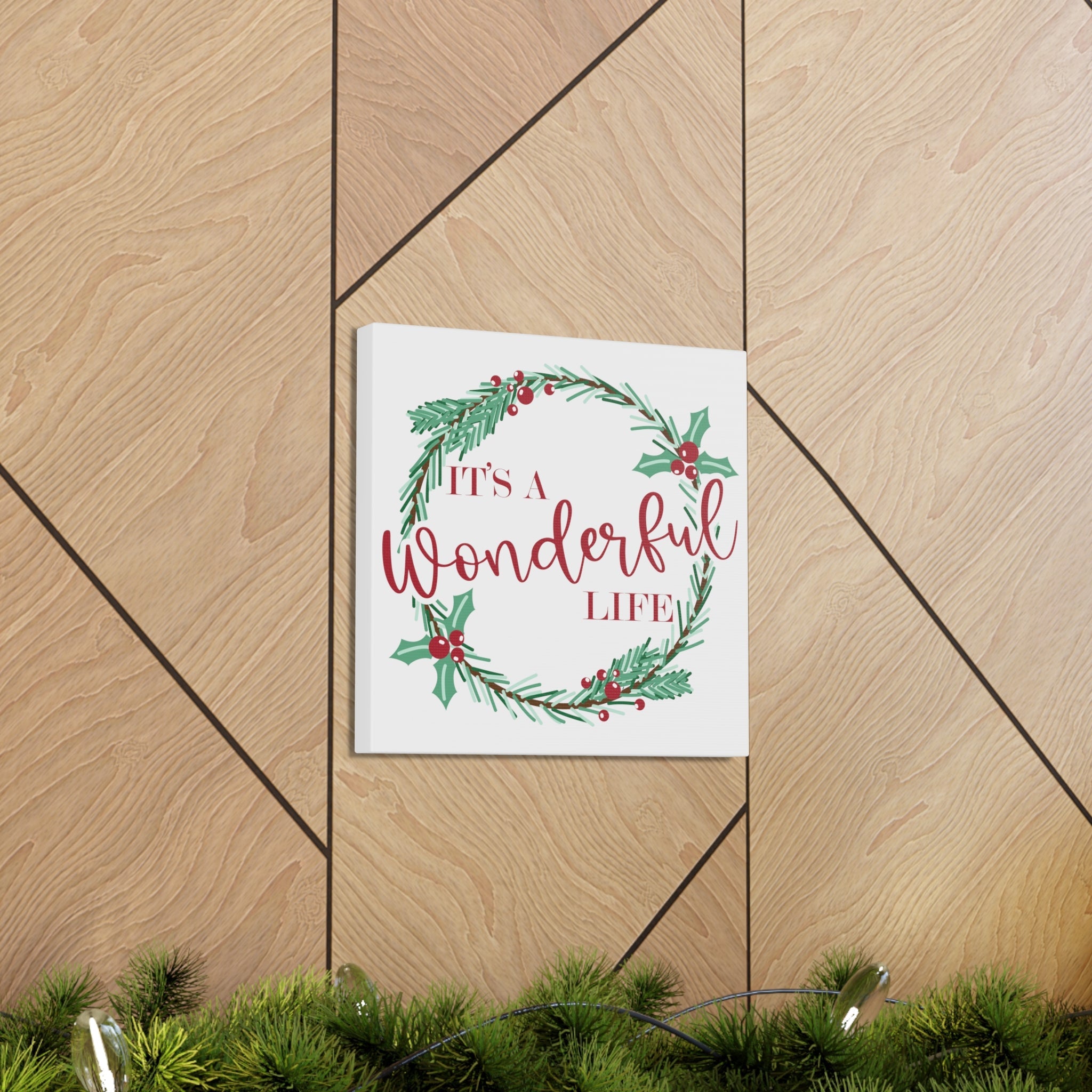 It's A Wonderfull Life Retro Style Canvas Gallery Wraps