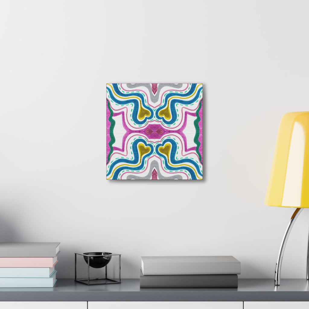 Love Frequency 2 Variation 1 Mosaic Caden Caraco Canvas Gallery Wrap