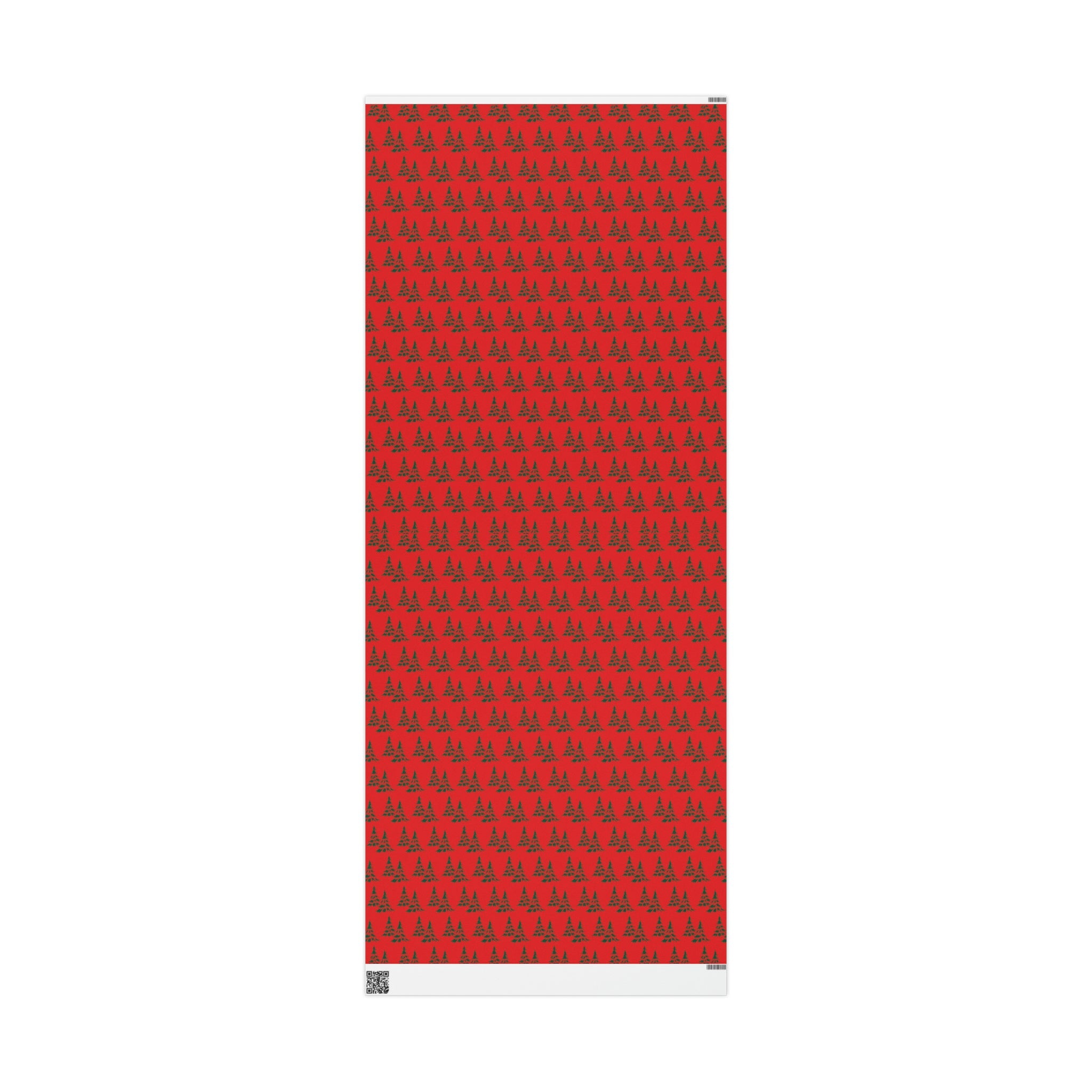 Retro Christmas Pine Trees Mid Century Retro Christmas Print Holiday Gift Wrap Paper - Glossy Or Matte