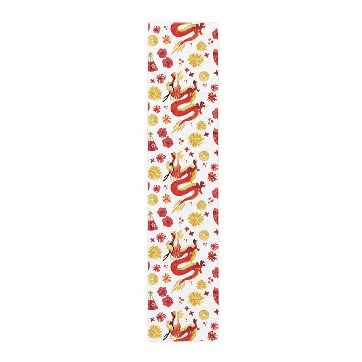 Lunar New Year Of The Dragon Spring Festival Holiday Table Runner - Cotton Or Polyester