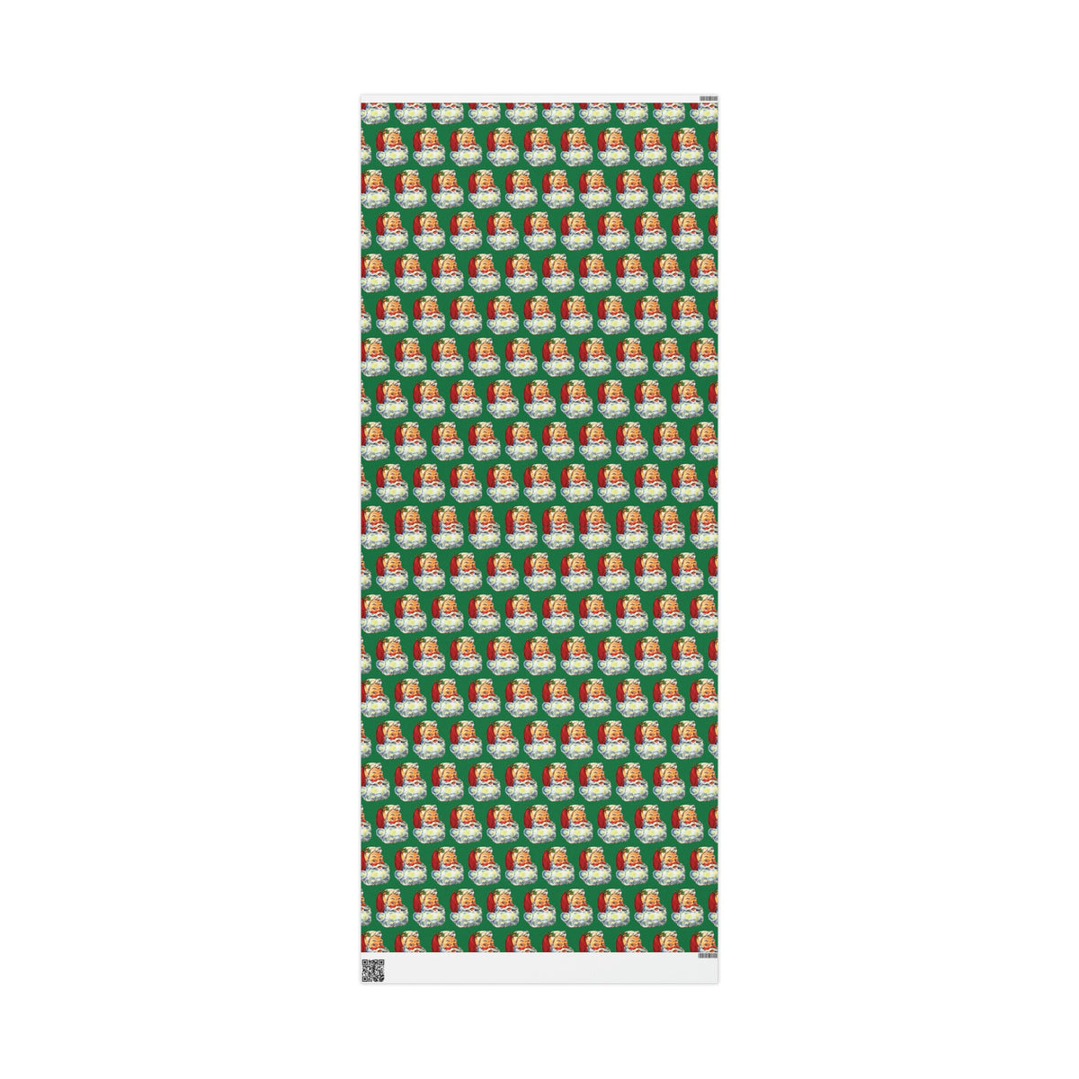 Merry Christmas Santa Retro Christmas Print Holiday Gift Wrap Paper - Glossy Or Matte