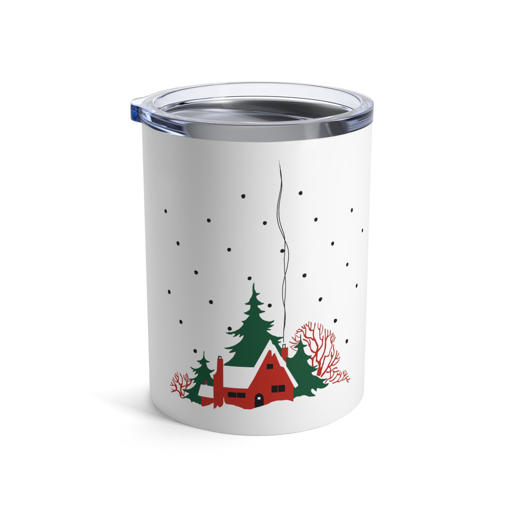 Cozy Winter Christmas Home Retro Mid Century Christmas Print Stainless Steel Tumbler 10oz