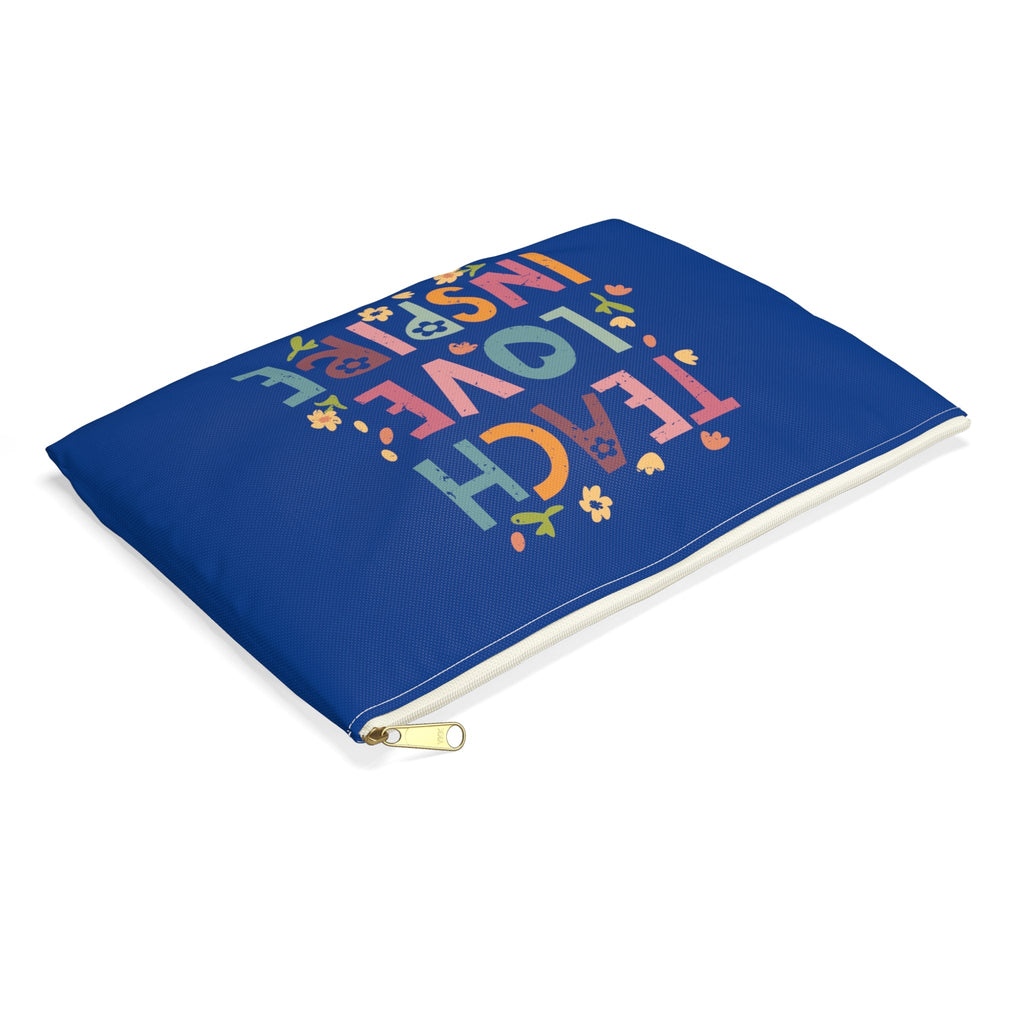 Teach Love Inspire Polyester Accessory Pouch Travel Bag