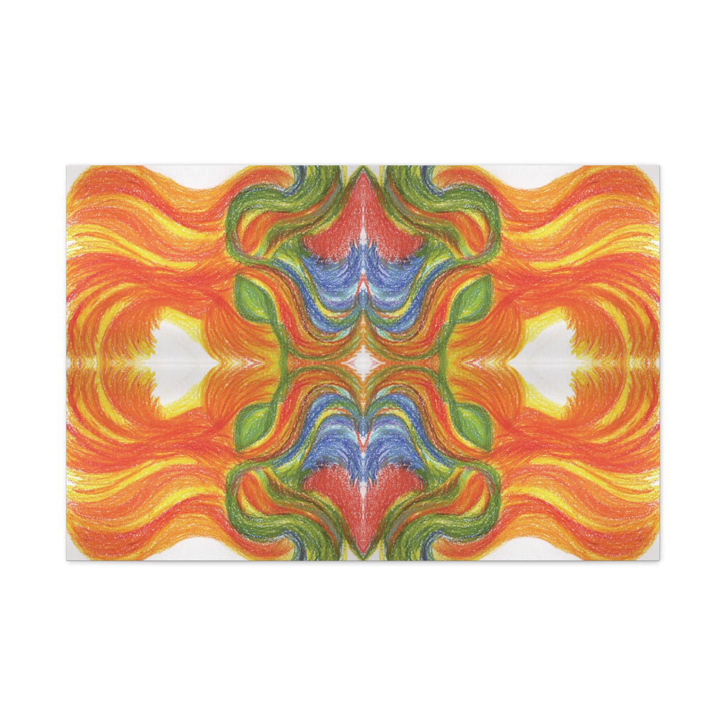 "Ventricular Flames" Caden Caraco Canvas Wrap