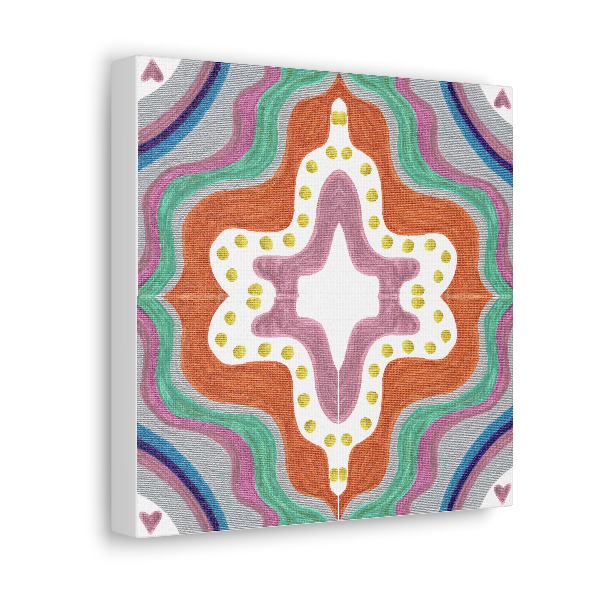 Love Frequency 2 Mosaic Caden Caraco Canvas Gallery Wrap